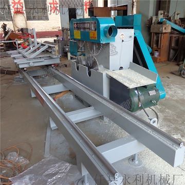 圆木加工设备 双头四轴锯效率更高 快速圆木推台锯